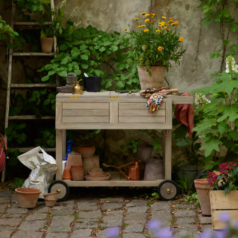 Wood outdoor trolley-MD-OT0022