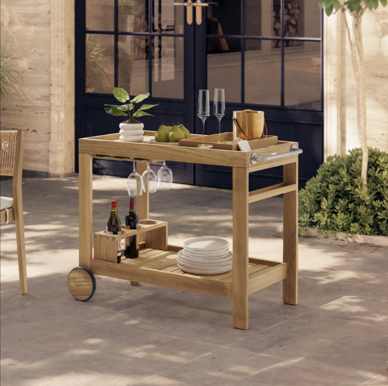 Wood outdoor trolley-MD-OT0021