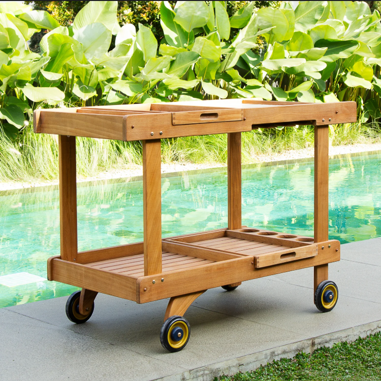 Wood outdoor trolley-MD-OT0002