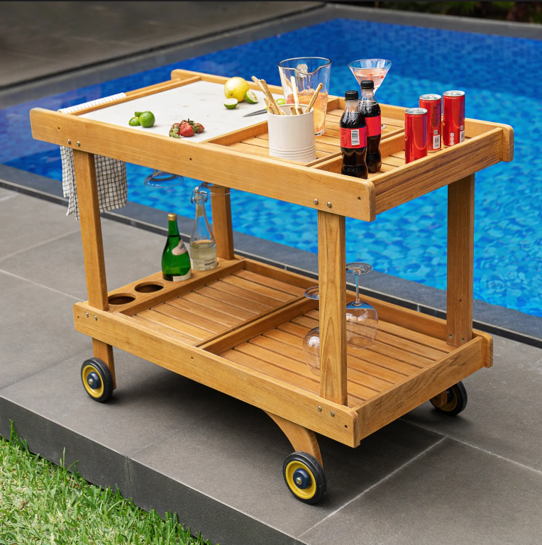 Wood outdoor trolley-MD-OT0002