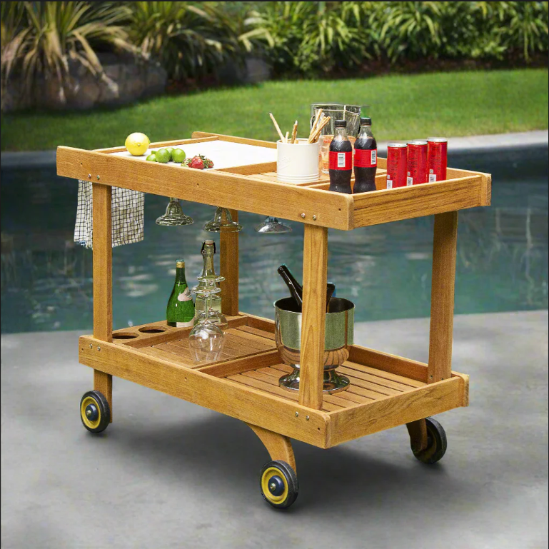 Wood outdoor trolley-MD-OT0002