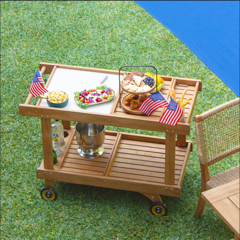 Wood outdoor trolley-MD-OT0002