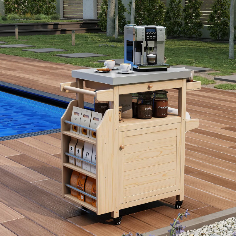 Wood outdoor trolley-MD-OT0020