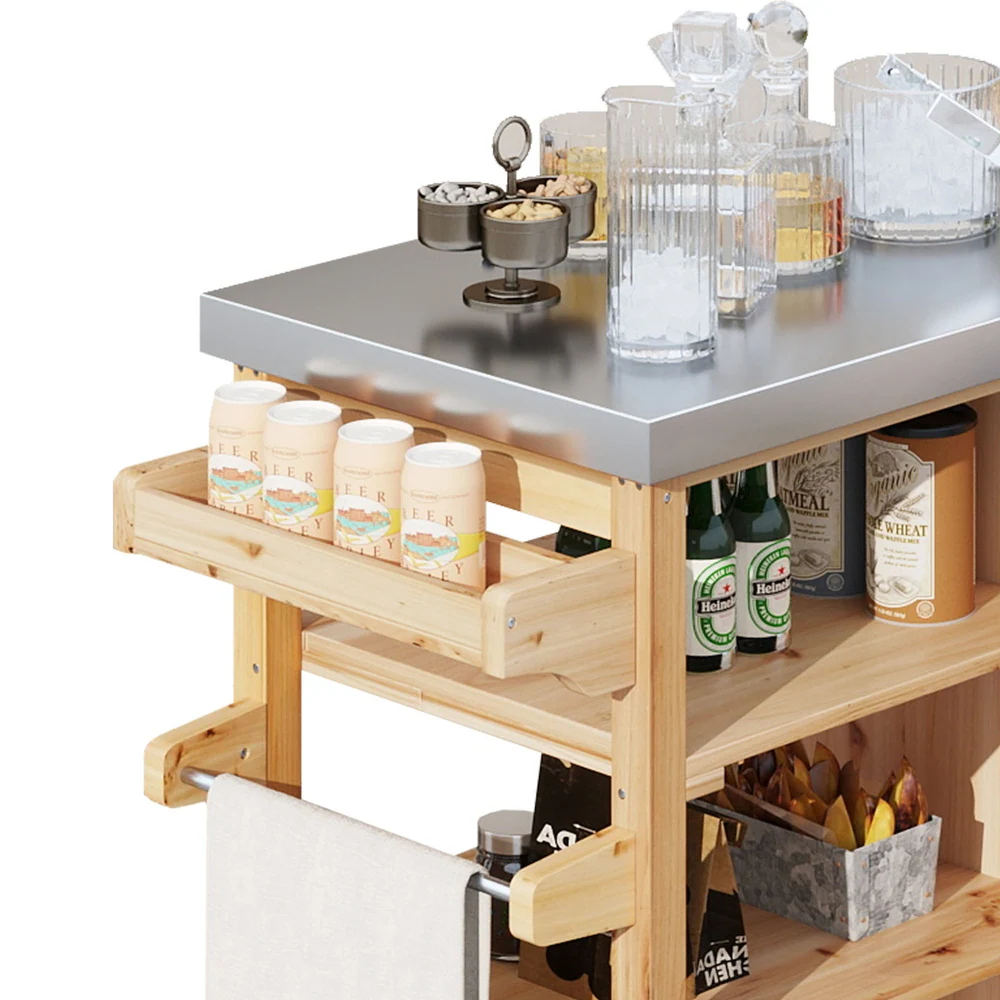 Wood outdoor trolley-MD-OT0011