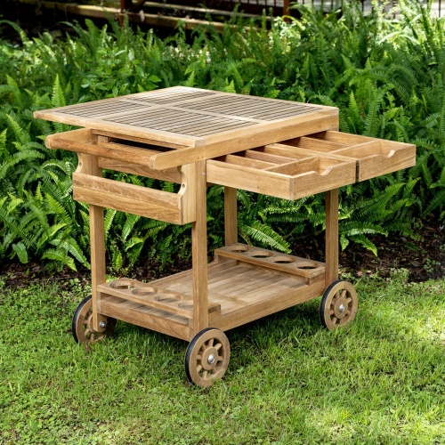 Wood outdoor trolley-MD-OT0018