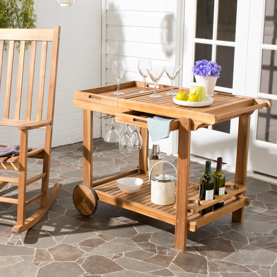 Wood outdoor trolley-MD-OT0007
