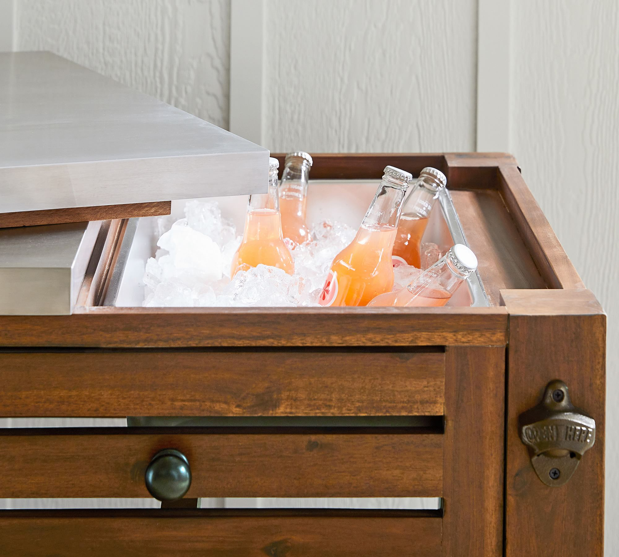 Wood outdoor trolley-MD-OT0016