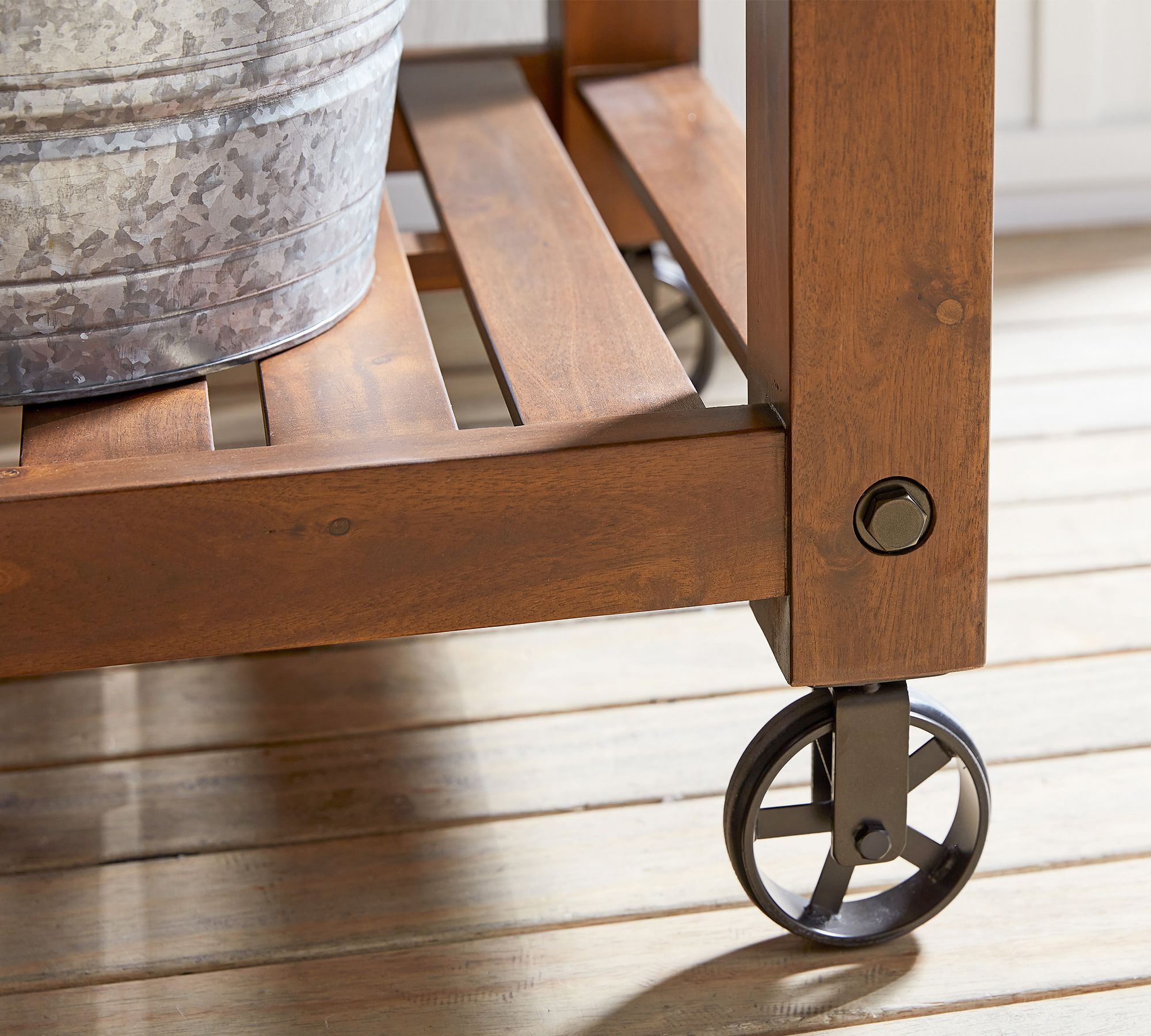 Wood outdoor trolley-MD-OT0016