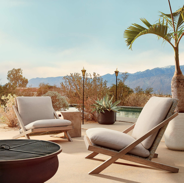 Wood Outdoor lounge chair-MD-OL0006