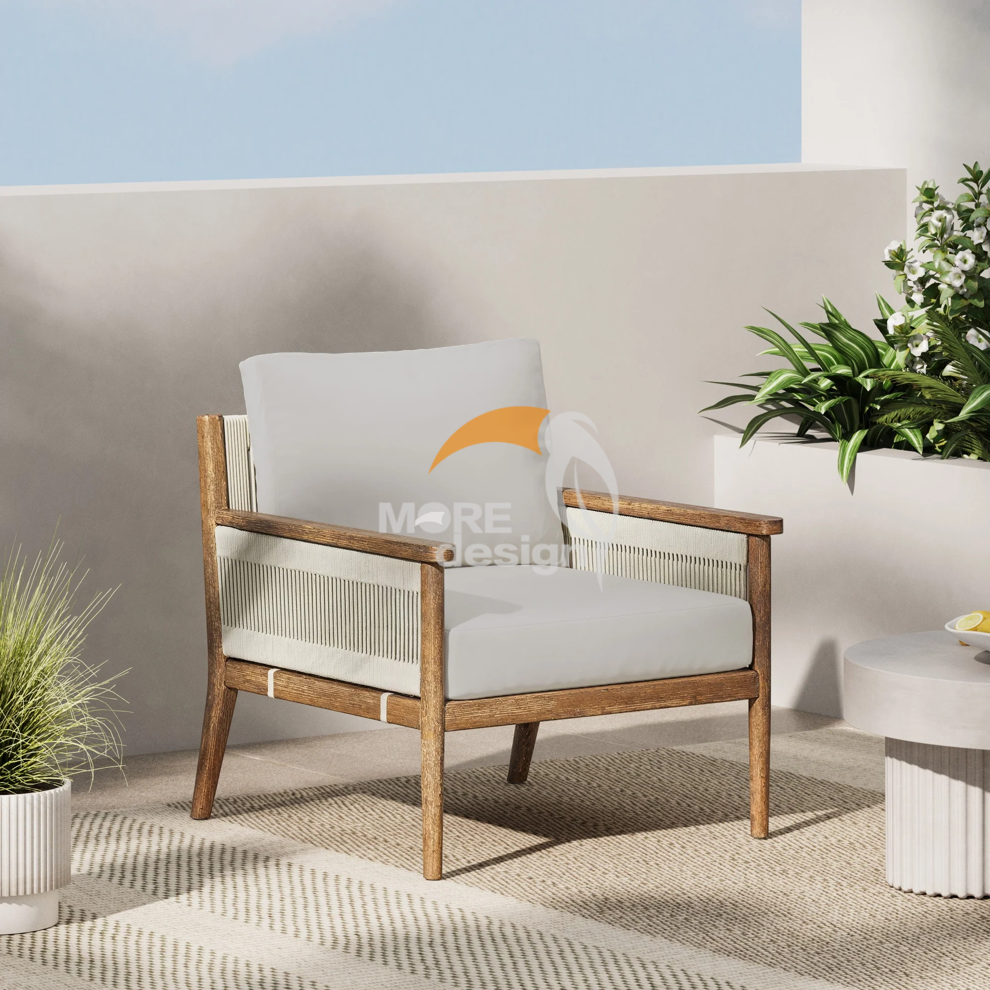 Rattan Outdoor lounge chair-MD-OL0013