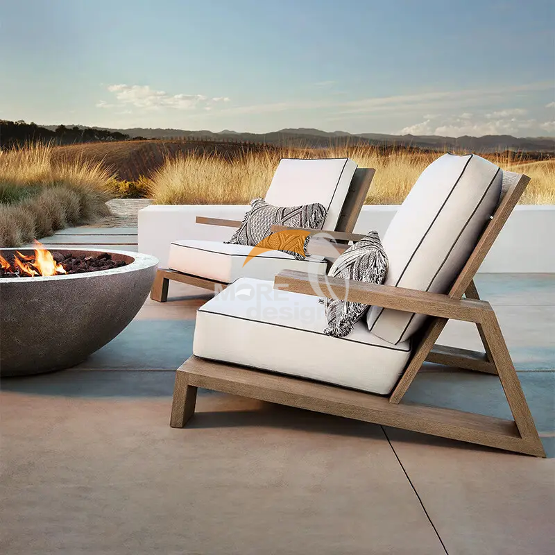 Wood Outdoor lounge chair-MD-OL0001