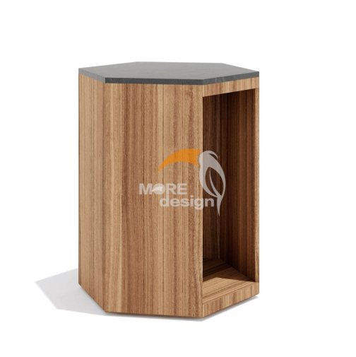Wood outdoor side table-MD-0011
