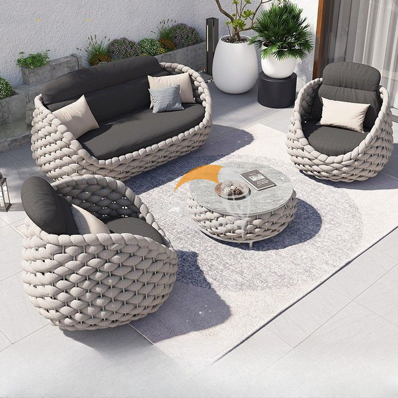 Rattan outdoor side table-MD-0035