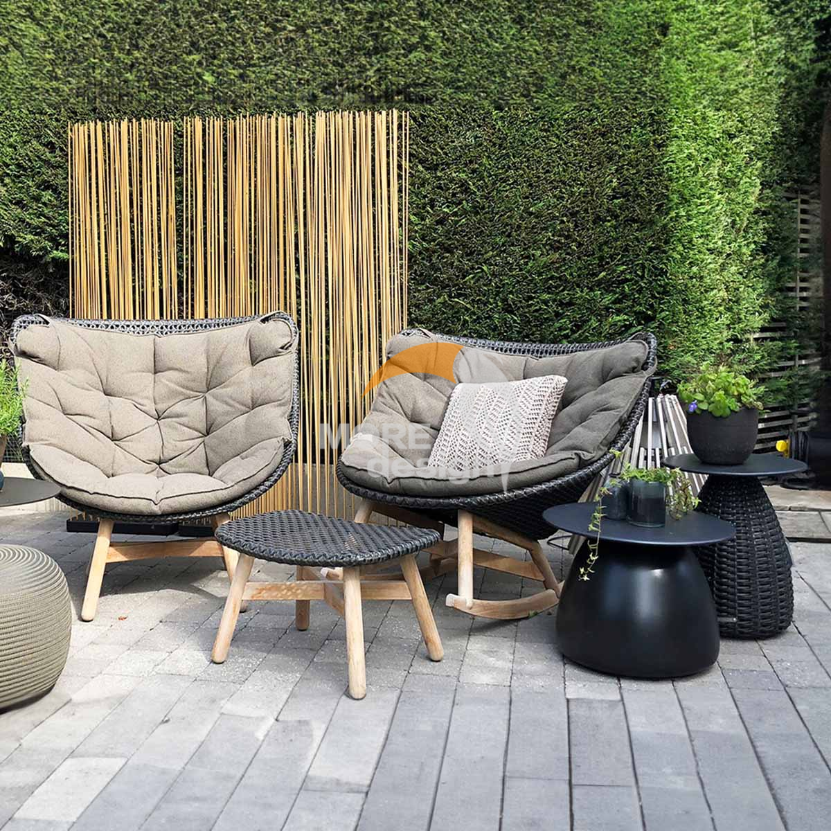 Rattan outdoor side table-MD-0030