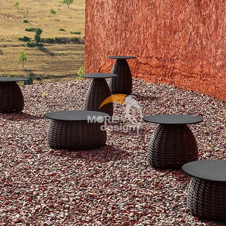 Rattan outdoor side table-MD-0006