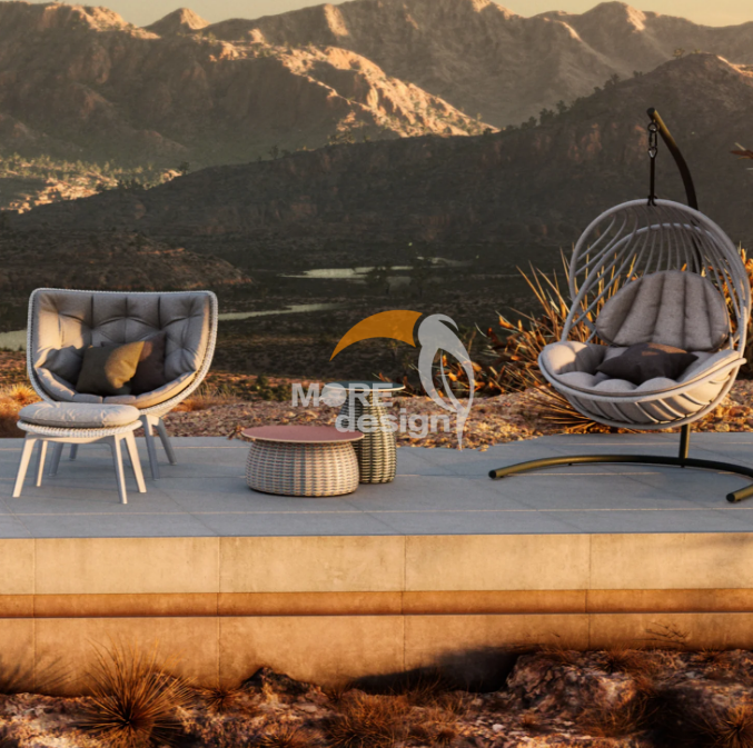 Rattan outdoor side table-MD-0006