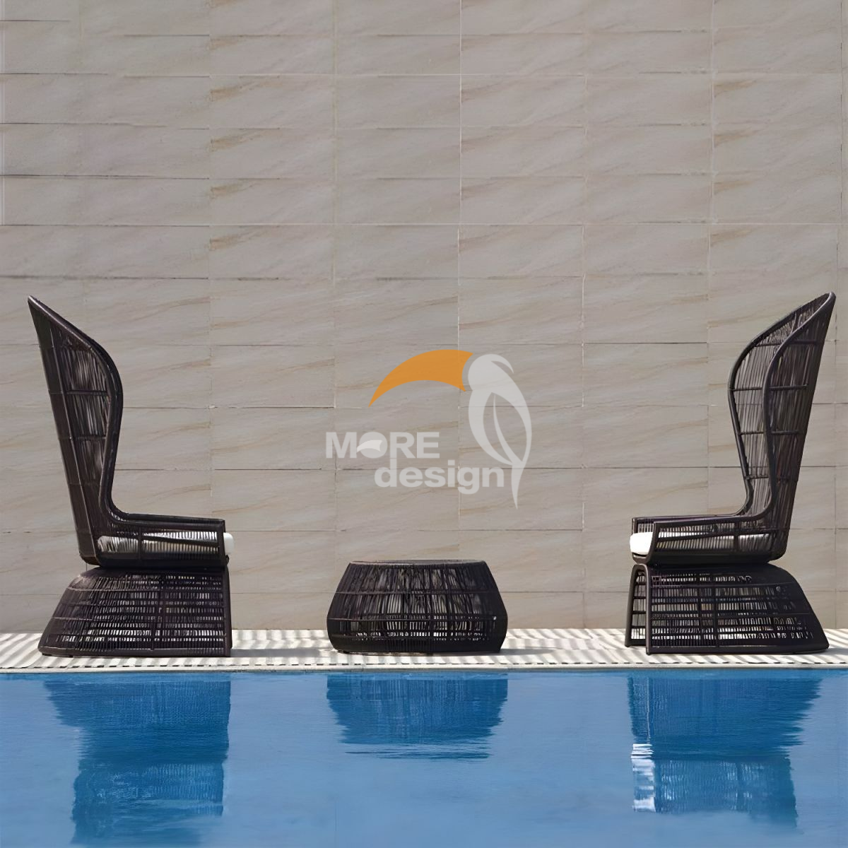 Rattan outdoor side table-MD-0027