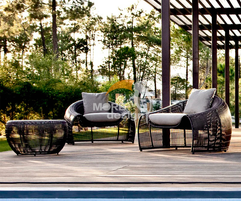 Rattan outdoor side table-MD-0026