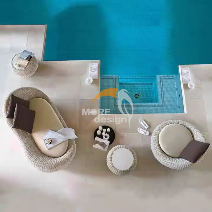 Rattan outdoor side table-MD-0005