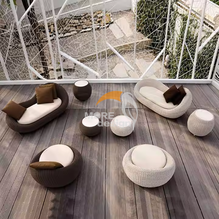 Rattan outdoor side table-MD-0004