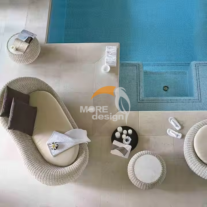 Rattan outdoor side table-MD-0004