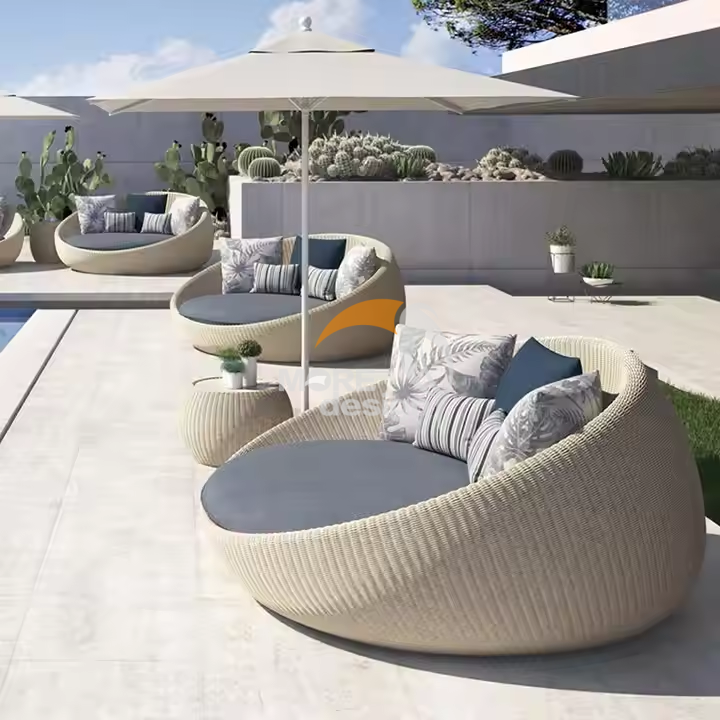 Rattan outdoor side table-MD-0004