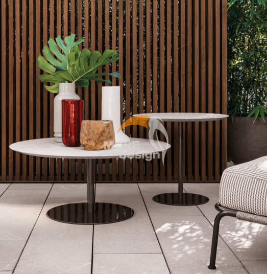 Marble outdoor side table-MD-0023