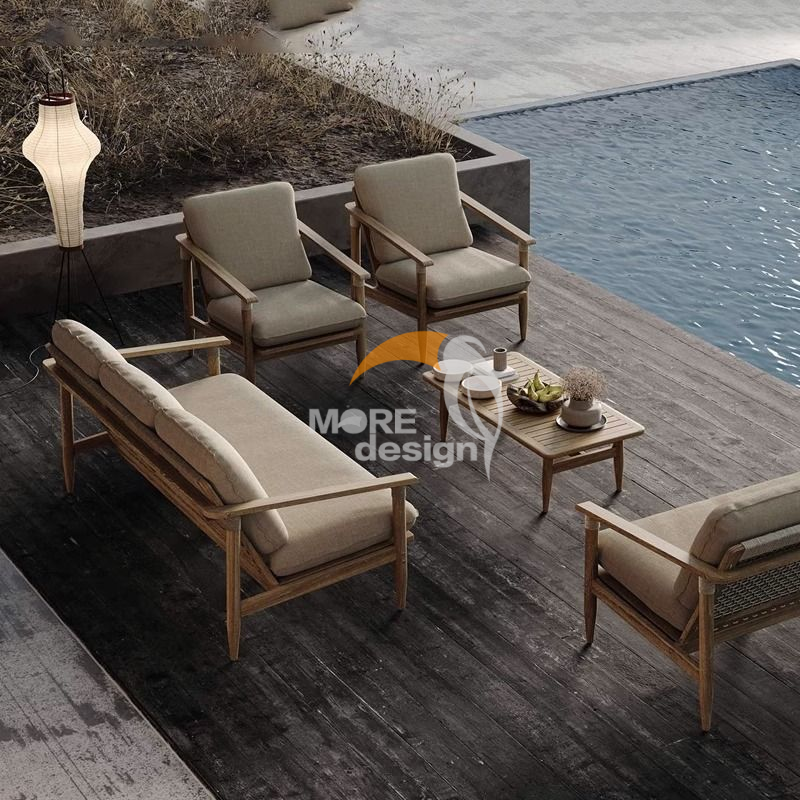 Wood outdoor side table-MD-0019