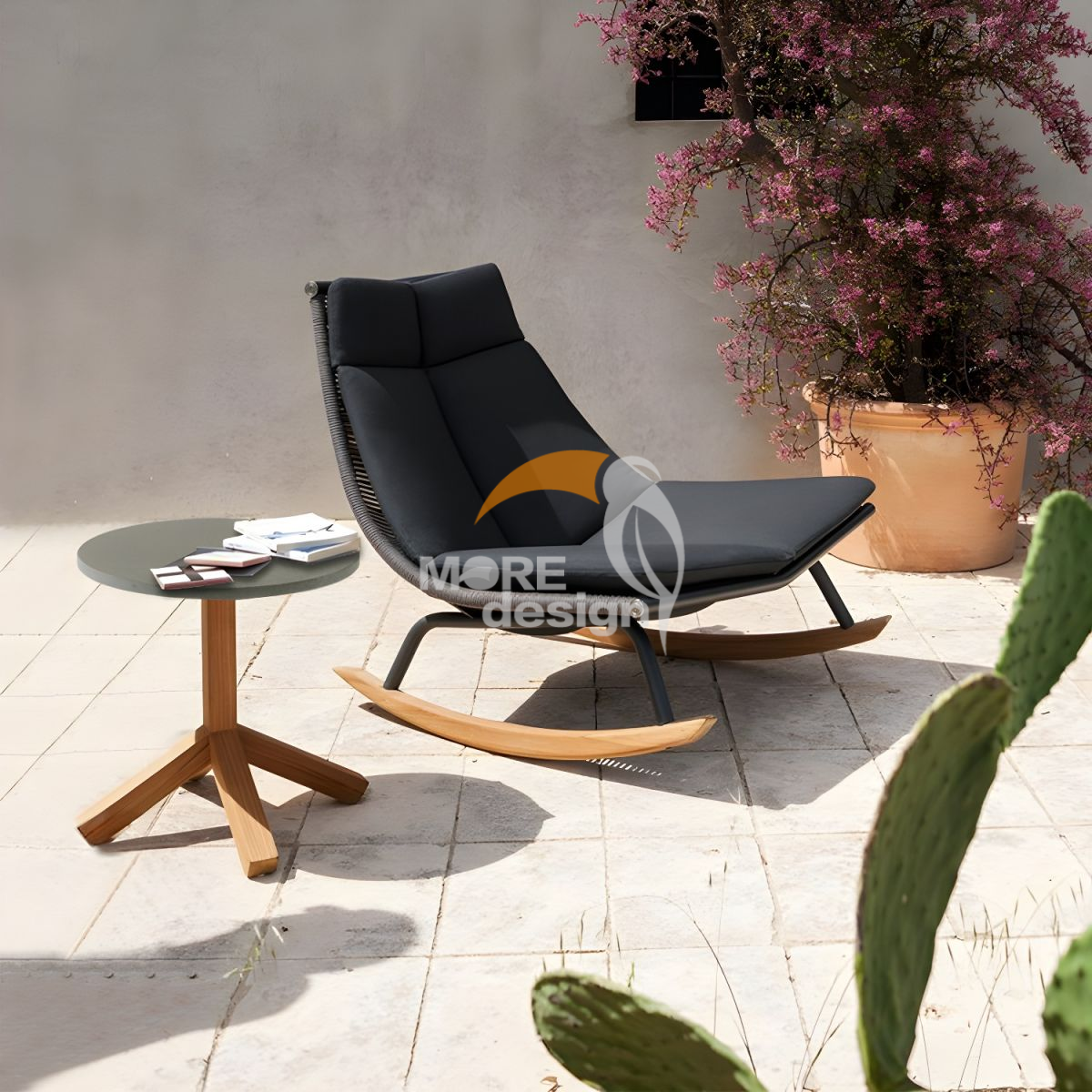 Wood outdoor side table-MD-0014