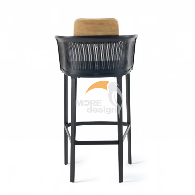 Wooden restaurant bar booth-MD-RB0010