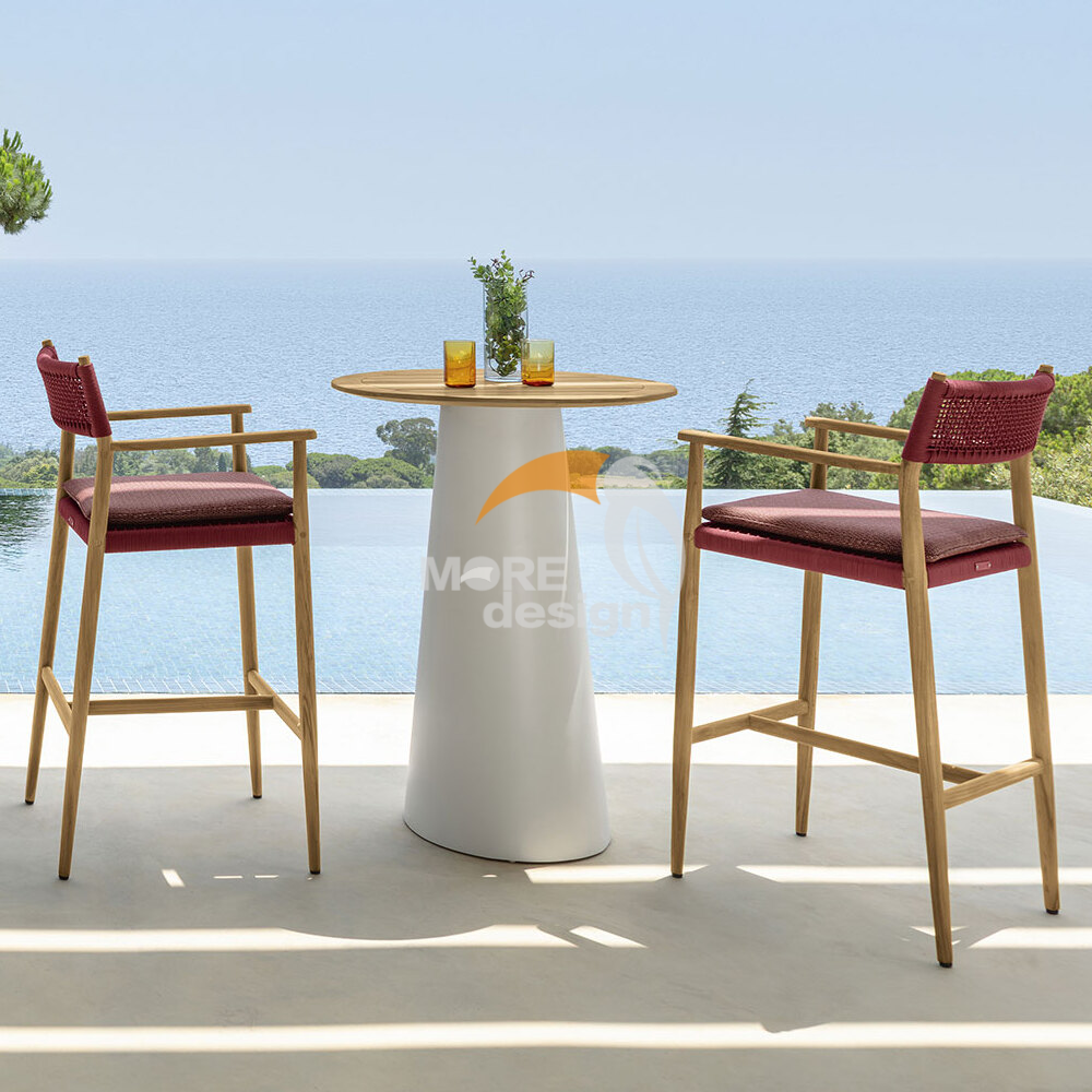 Wooden restaurant bar booth-MD-RB0004