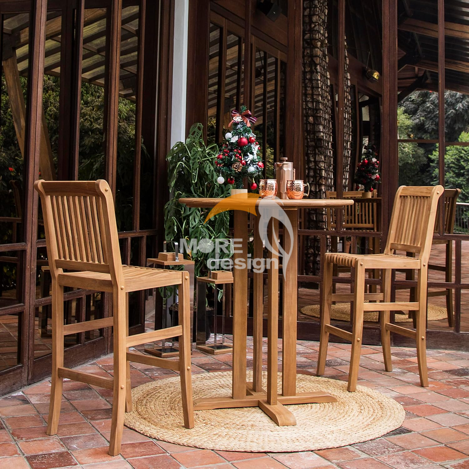 Wooden restaurant booth-MD-RB0021