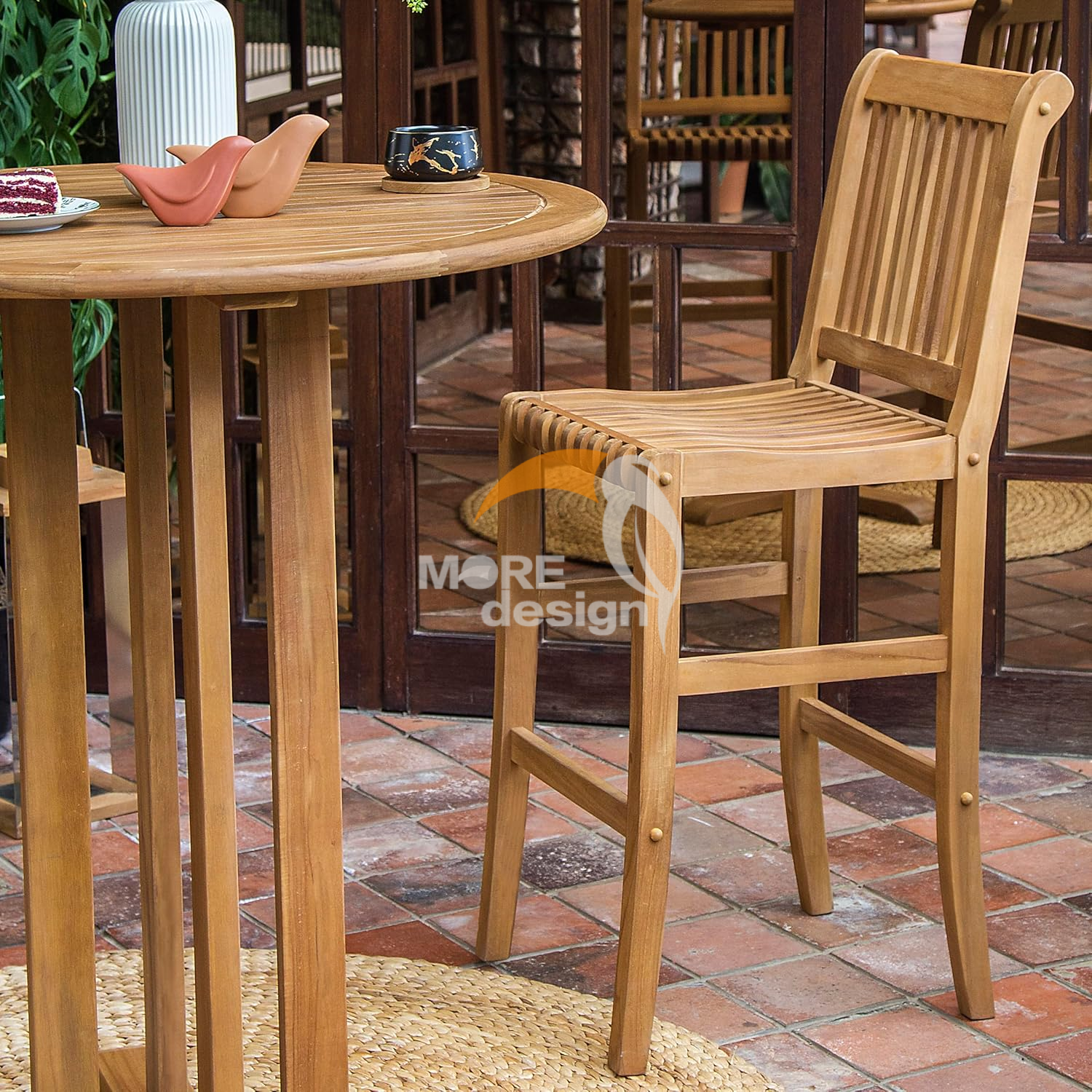 Wooden restaurant booth-MD-RB0021