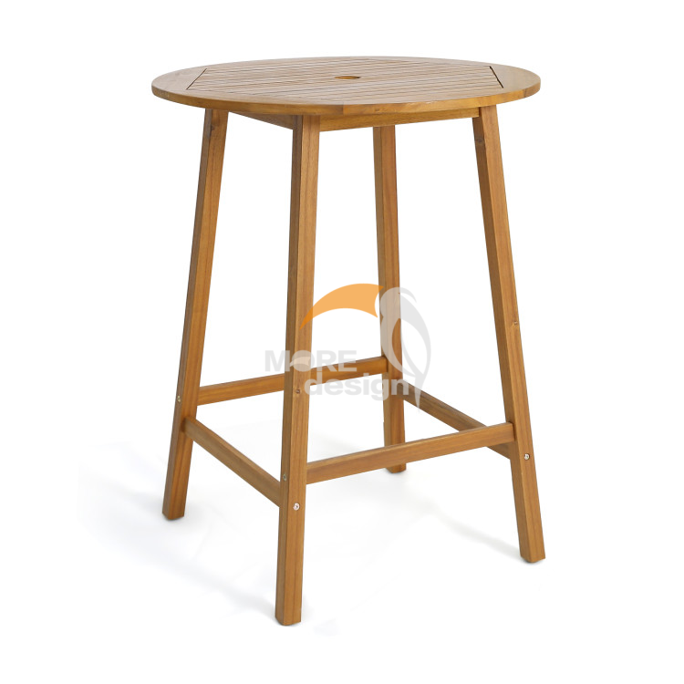 Wood restaurant bar table-0004