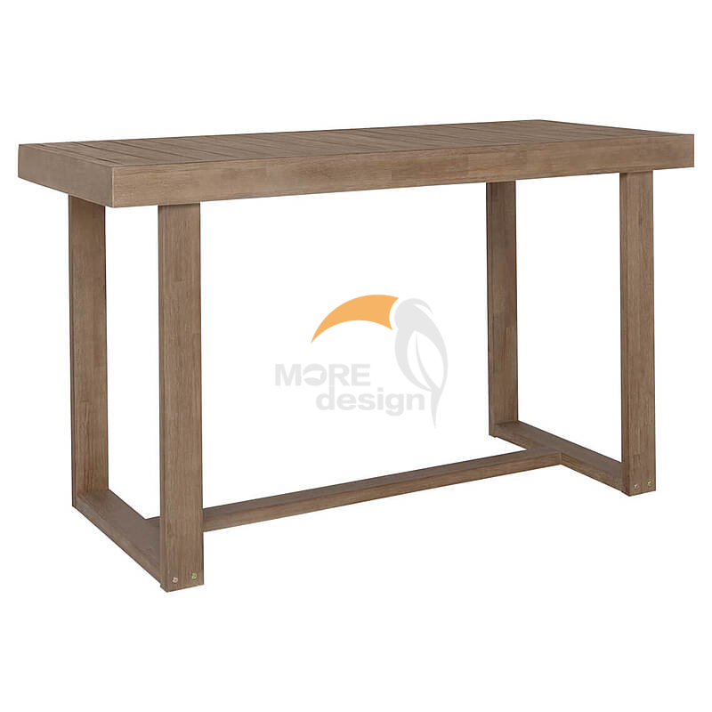 Wood restaurant bar table-MD-0014