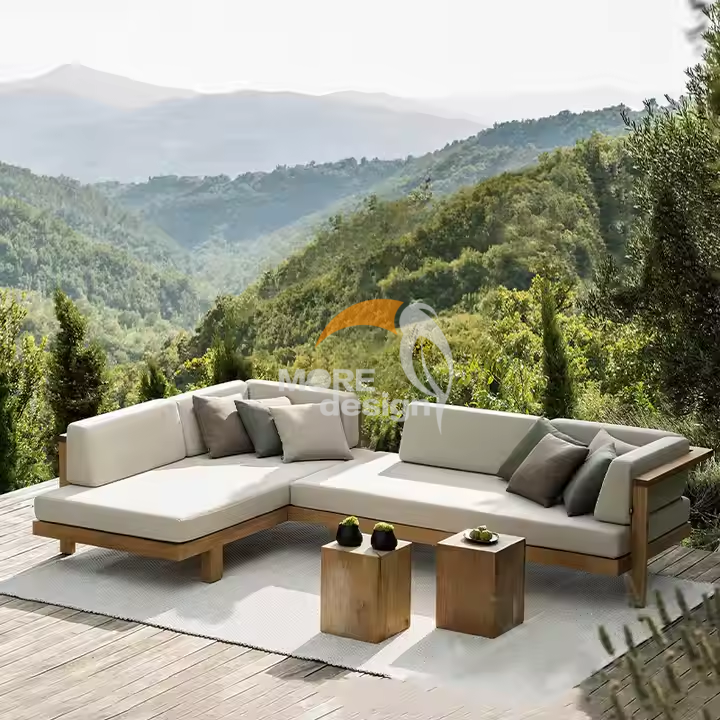 Teak outdoor series sofa-MD-0005