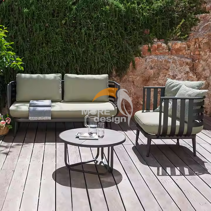 Aluminum outdoor series sofa-MD-0003