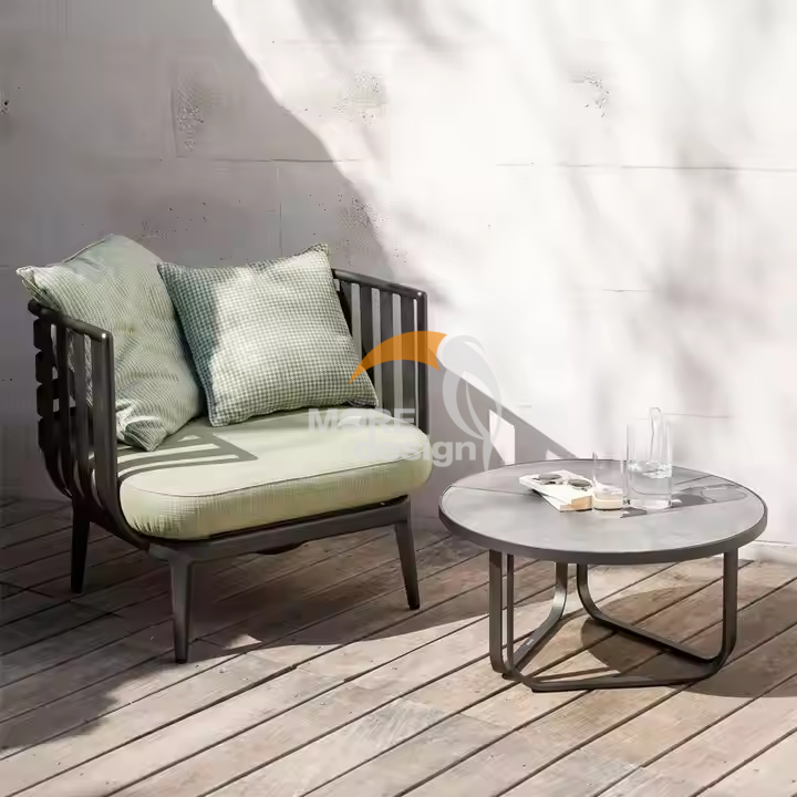 Aluminum outdoor series sofa-MD-0003