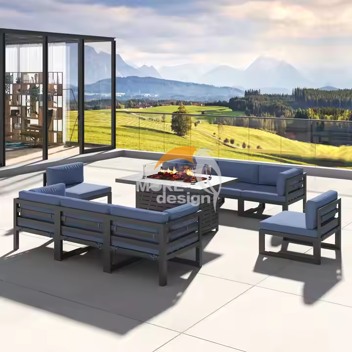 Aluminum outdoor series sofa-MD-0004