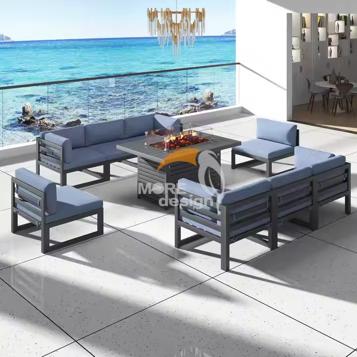 Aluminum outdoor series sofa-MD-0004