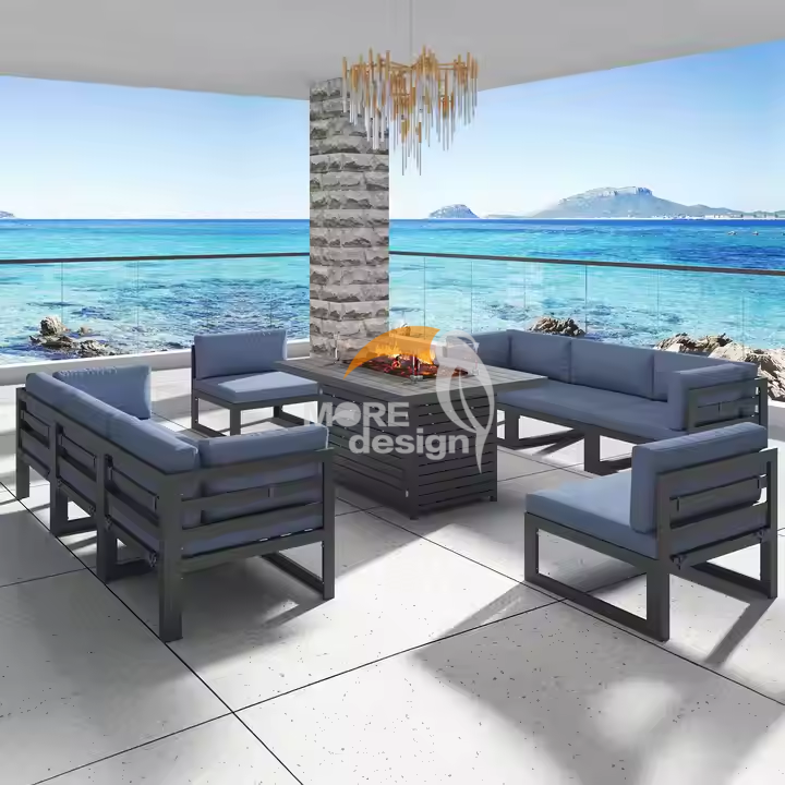 Aluminum outdoor series sofa-MD-0004