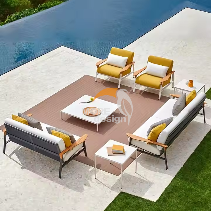 Aluminum outdoor series sofa-MD-0005