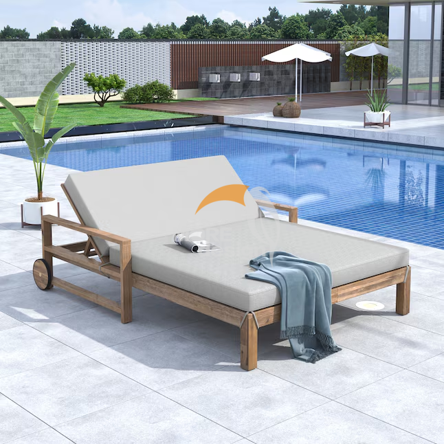 Wood sun lounger-MD-BS0022