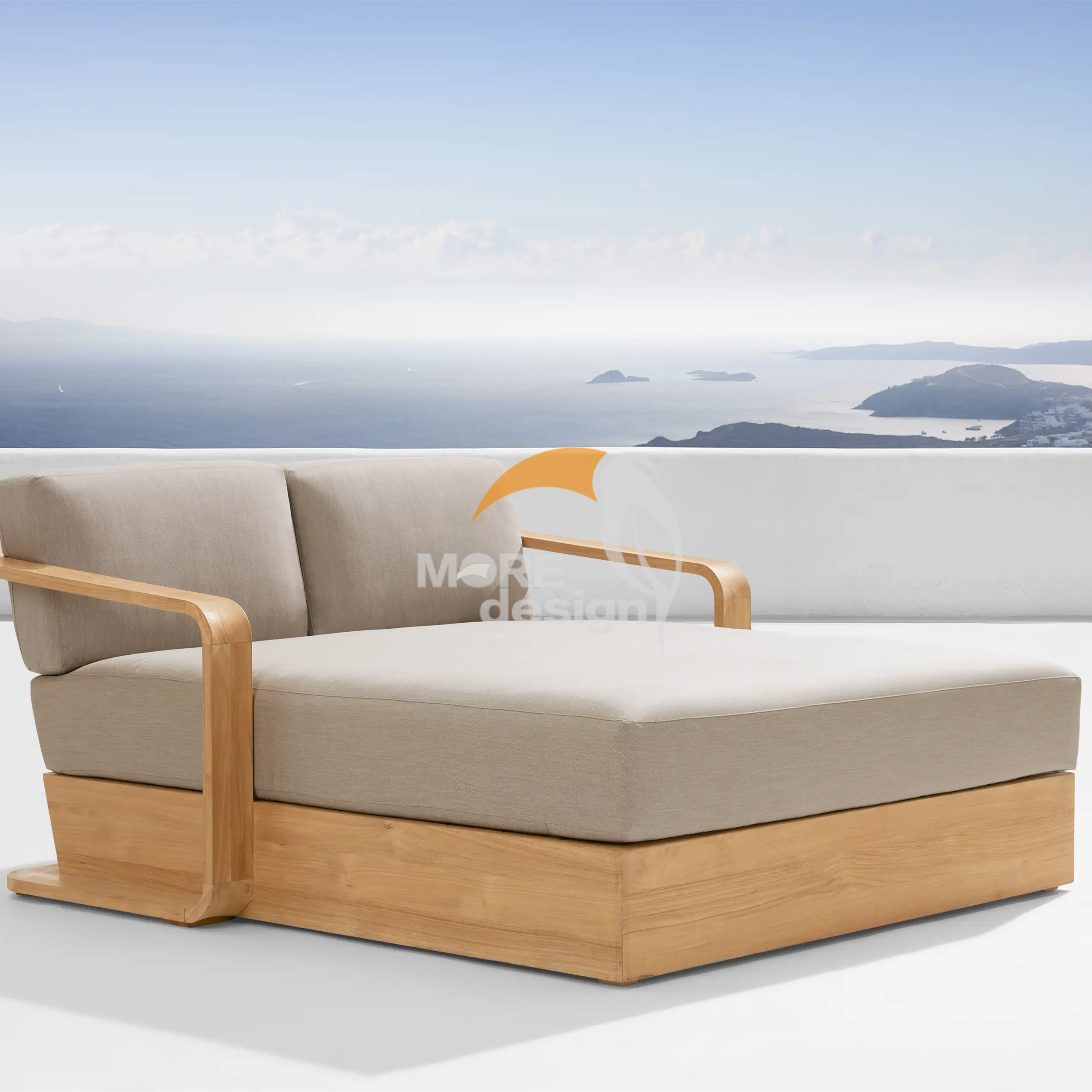 Wood sun lounger-MD-BS0006