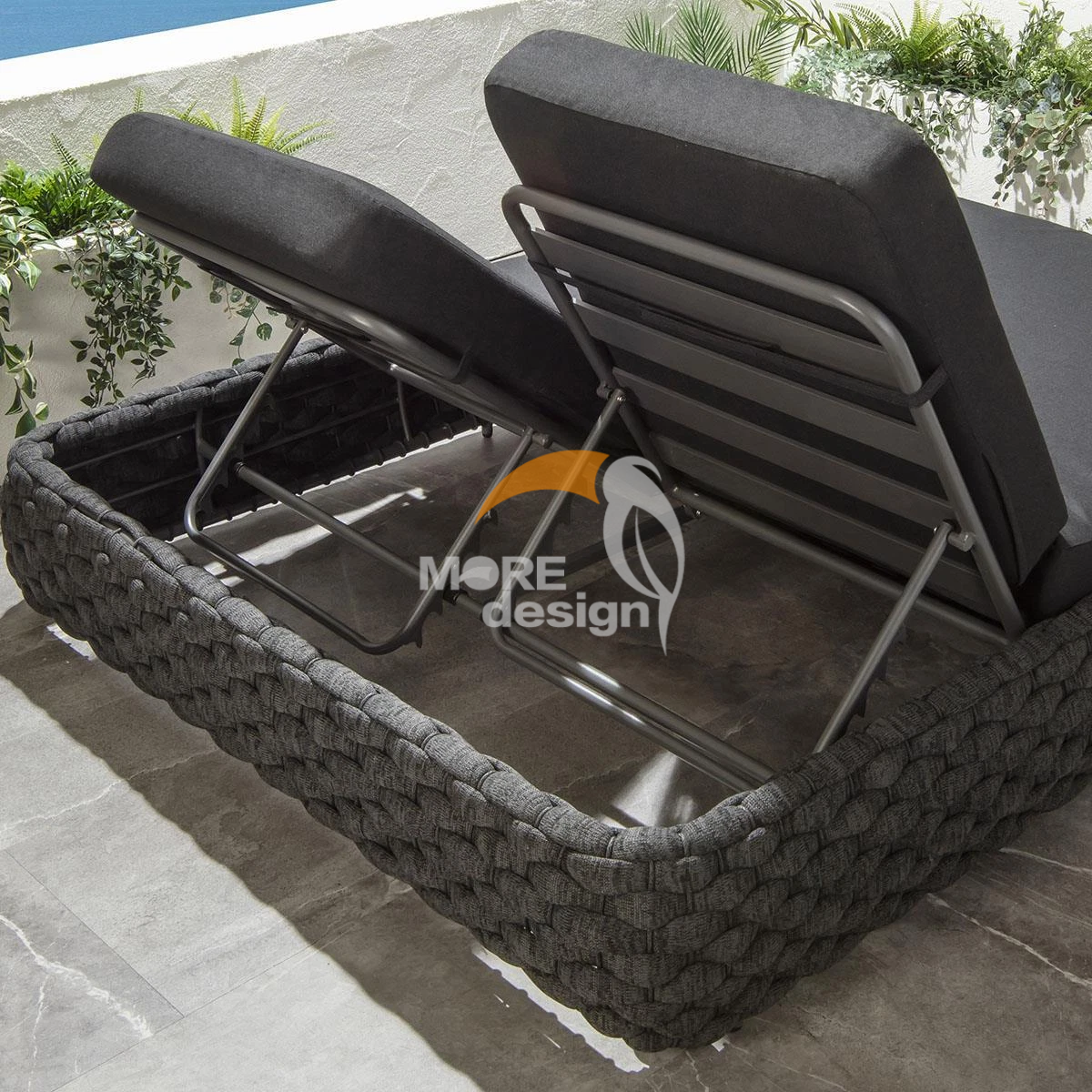 Wood sun lounger-MD-BS0014