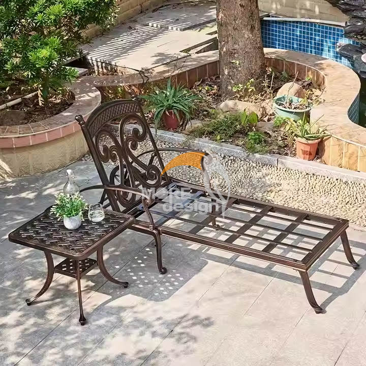 Cast aluminium sun lounger-MD-BS0020