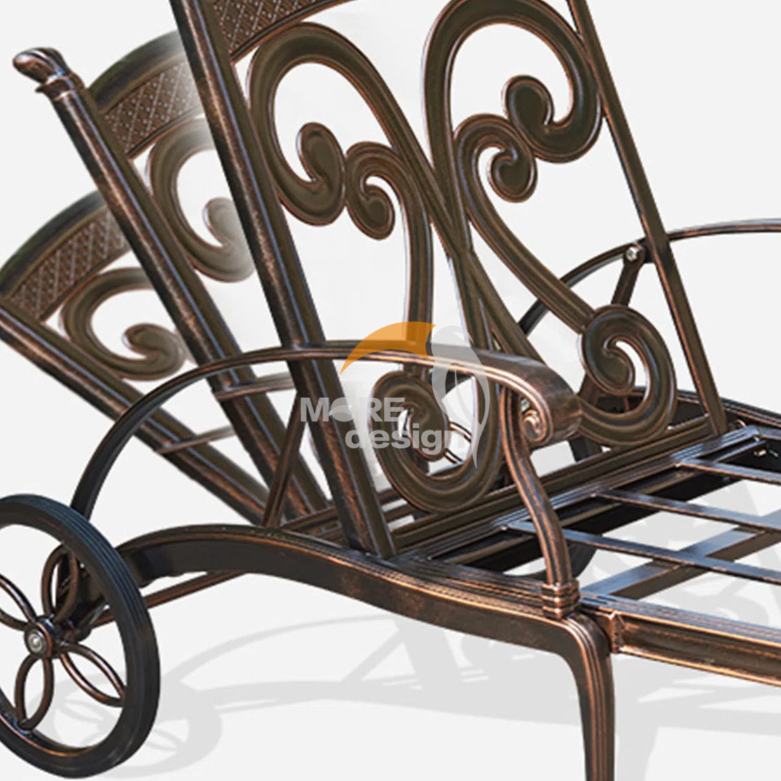 Cast aluminium sun lounger-MD-BS0020