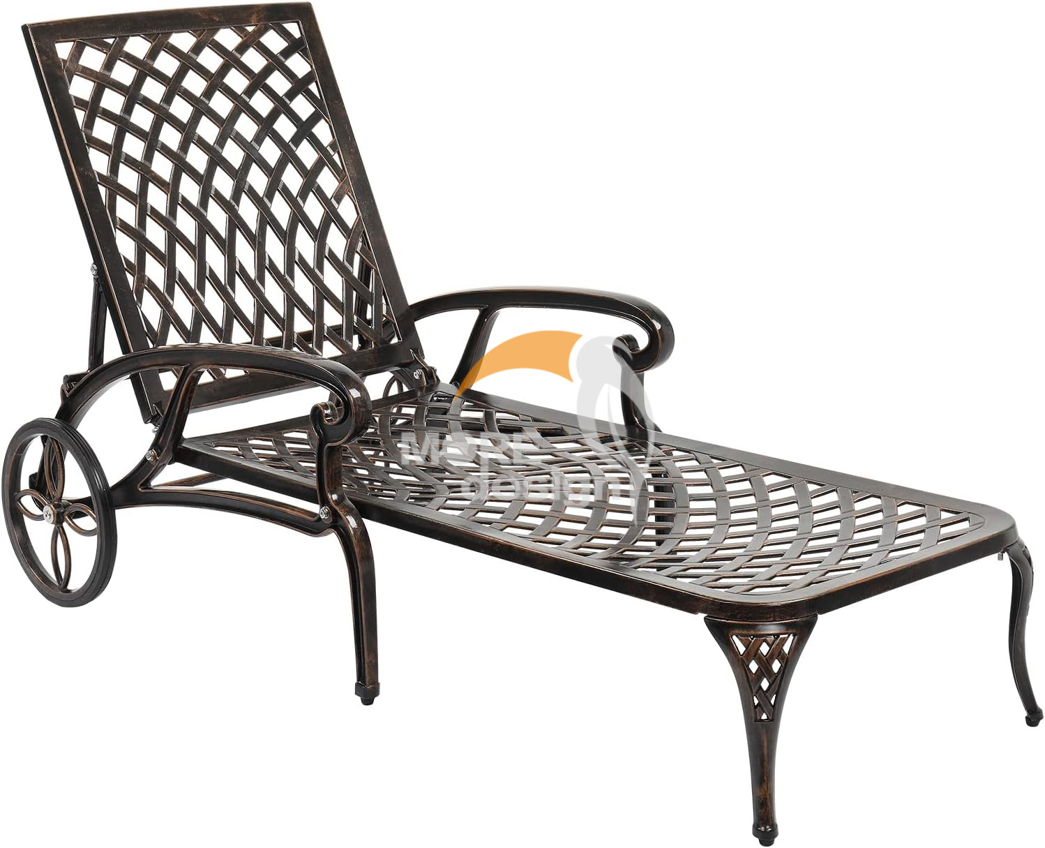 Cast aluminium sun lounger-MD-BS0021
