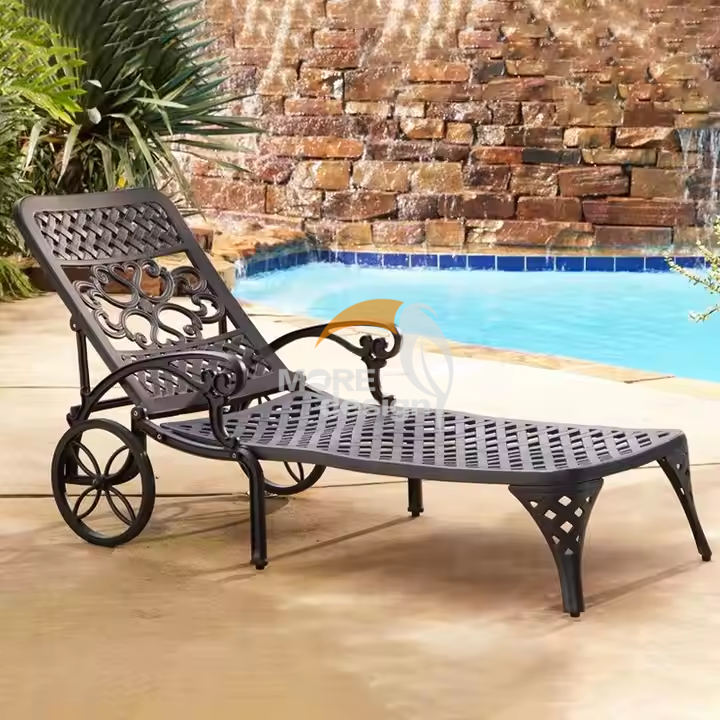 Cast aluminium sun lounger-MD-BS0019
