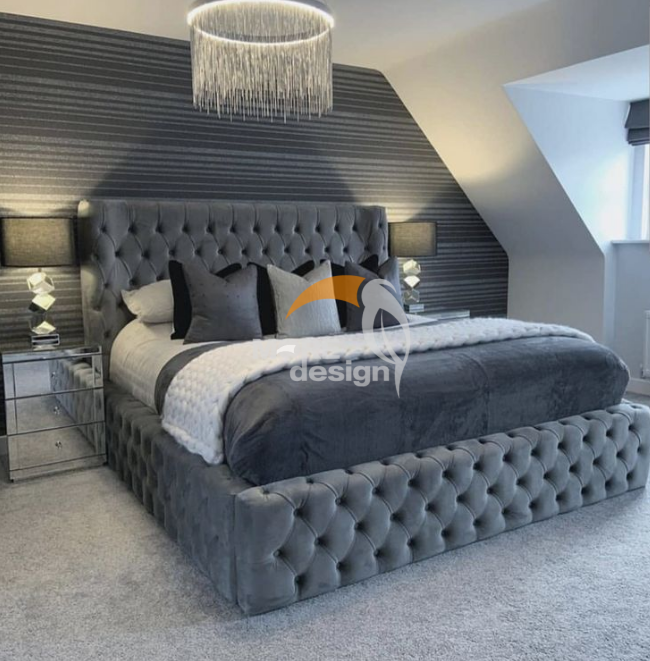 Fabric hotel bed-MD-HB0002